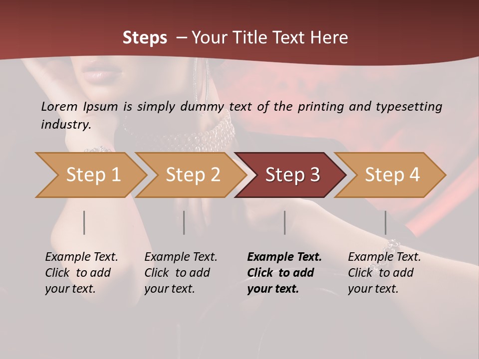 Girls Earring Beauty PowerPoint Template