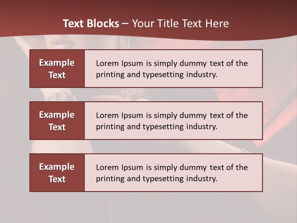 Girls Earring Beauty PowerPoint Template