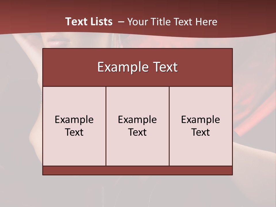 Girls Earring Beauty PowerPoint Template