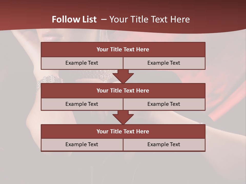 Girls Earring Beauty PowerPoint Template