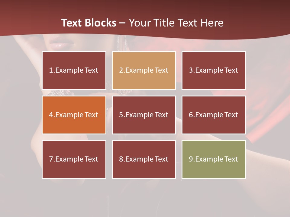 Girls Earring Beauty PowerPoint Template