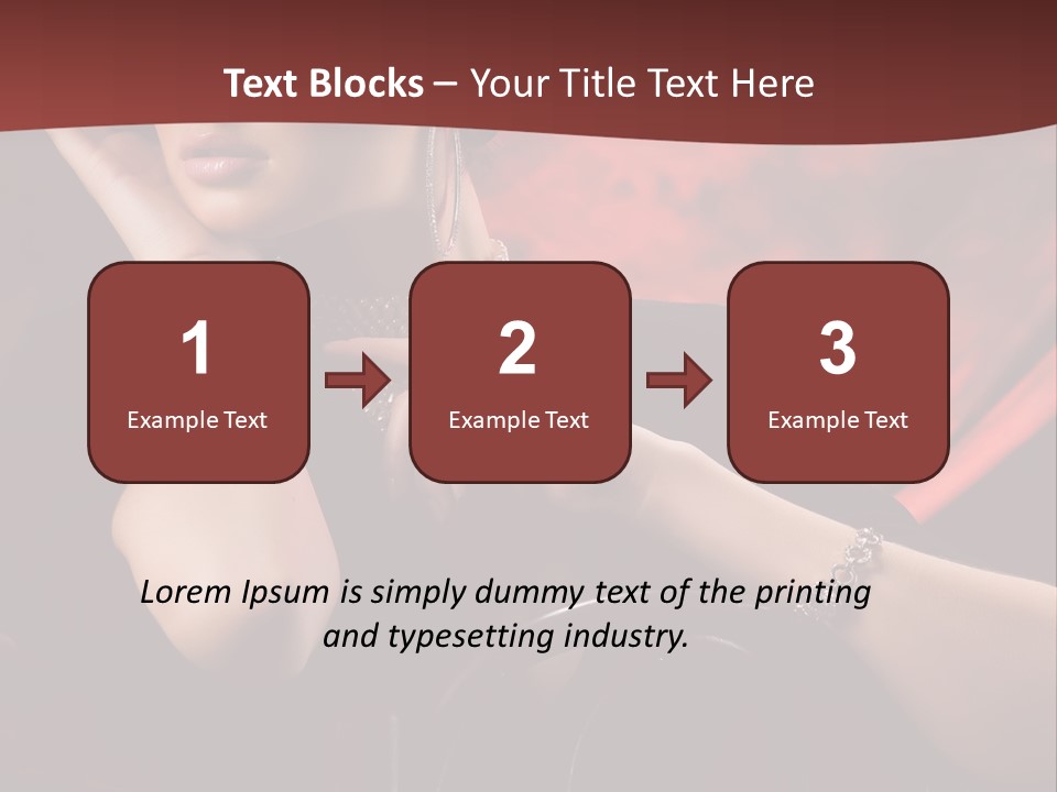 Girls Earring Beauty PowerPoint Template