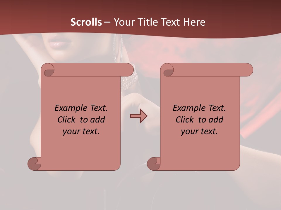 Girls Earring Beauty PowerPoint Template