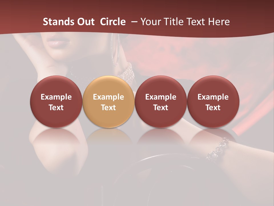 Girls Earring Beauty PowerPoint Template