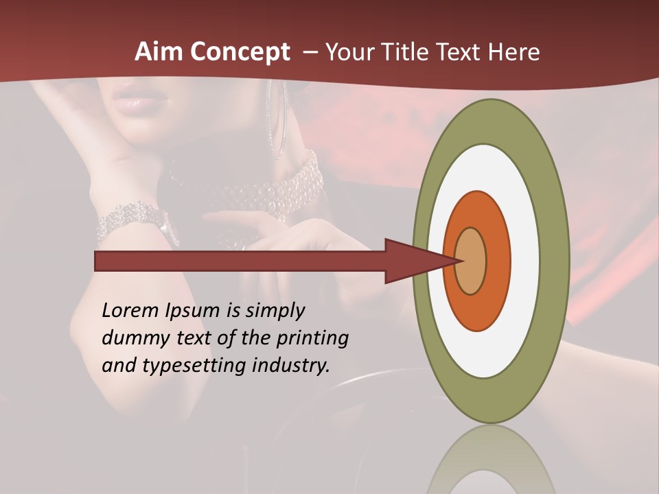 Girls Earring Beauty PowerPoint Template