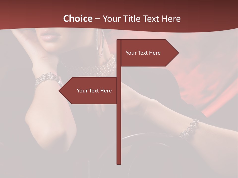 Girls Earring Beauty PowerPoint Template