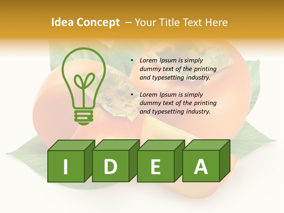 Ripe Green Exotic PowerPoint Template