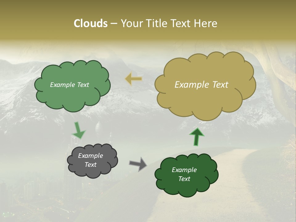 Clay Ufo Model PowerPoint Template