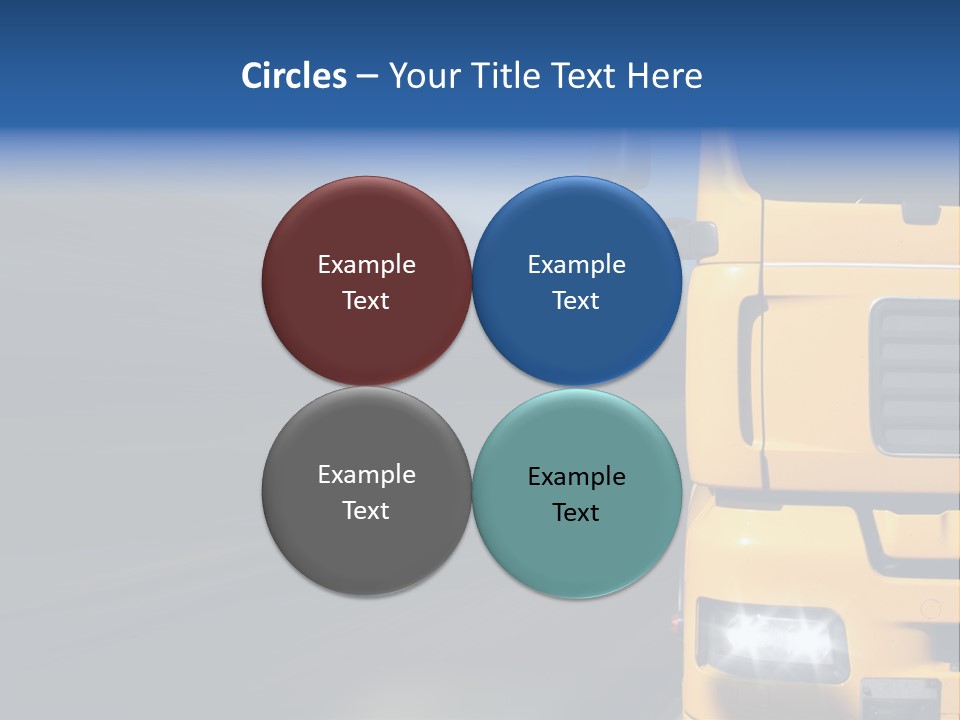 Cargo Yellow Motion Blur PowerPoint Template