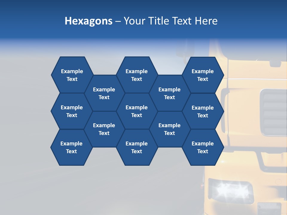 Cargo Yellow Motion Blur PowerPoint Template