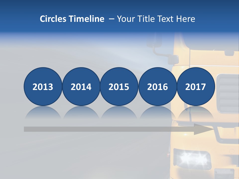 Cargo Yellow Motion Blur PowerPoint Template