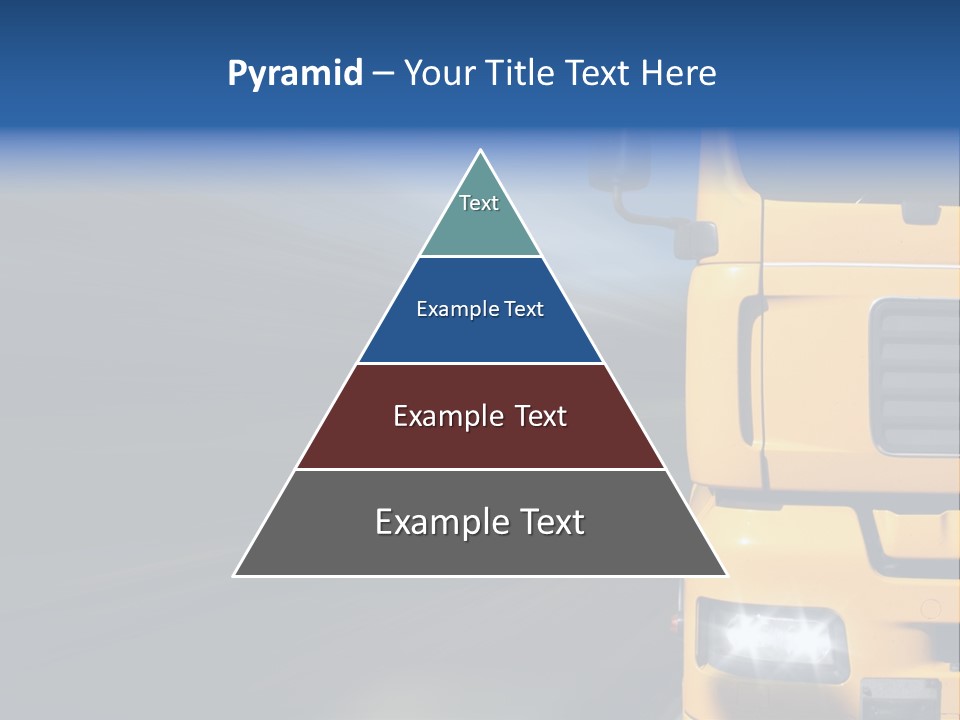 Cargo Yellow Motion Blur PowerPoint Template