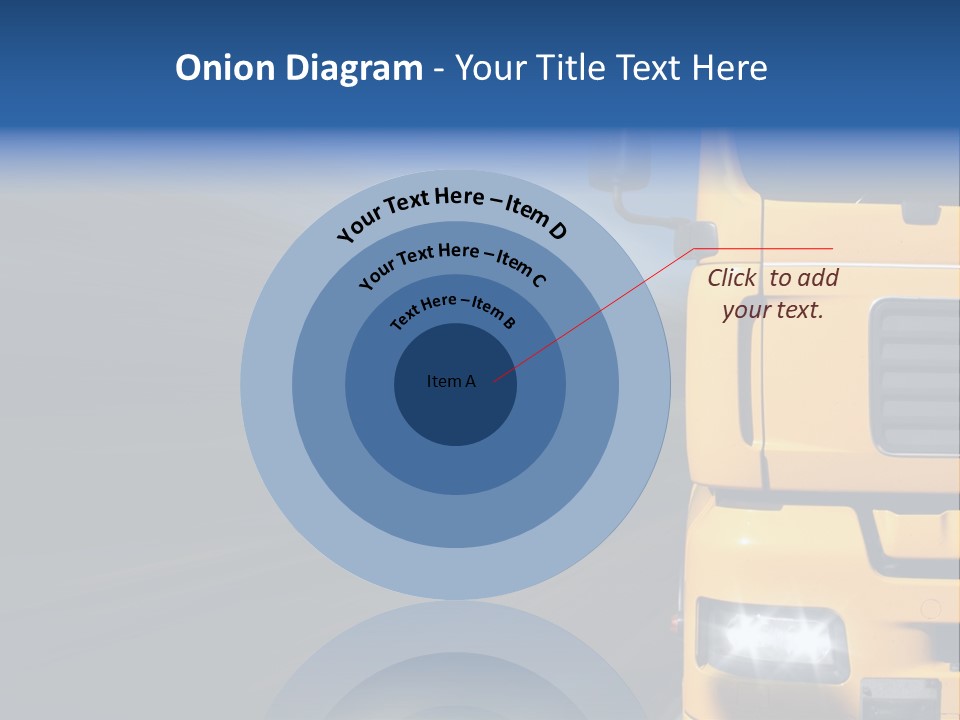 Cargo Yellow Motion Blur PowerPoint Template