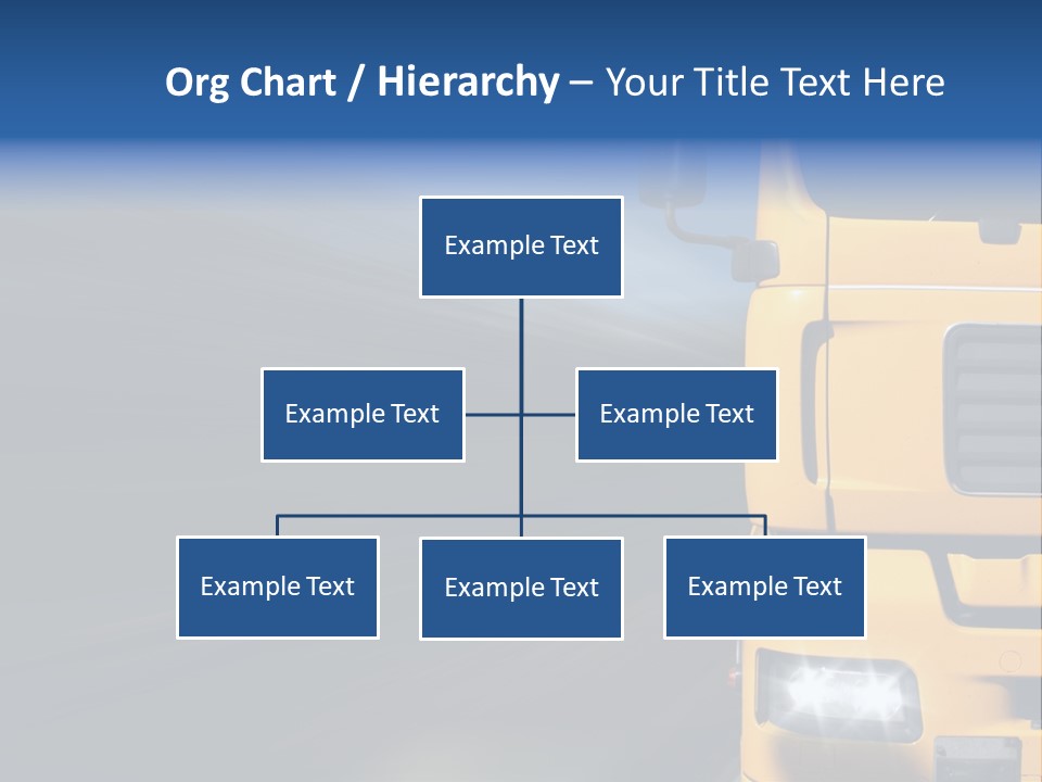 Cargo Yellow Motion Blur PowerPoint Template