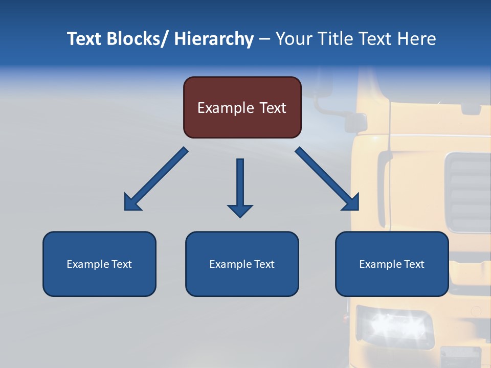 Cargo Yellow Motion Blur PowerPoint Template