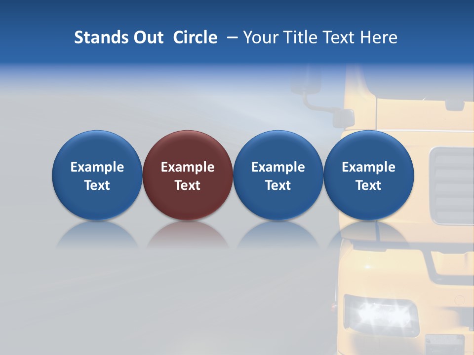 Cargo Yellow Motion Blur PowerPoint Template