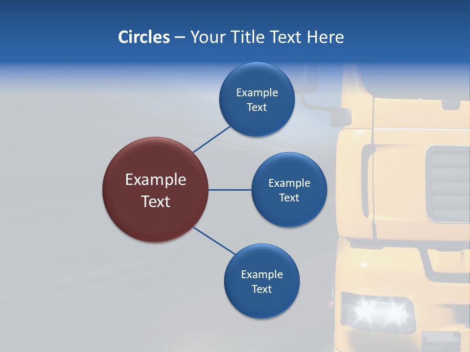 Cargo Yellow Motion Blur PowerPoint Template