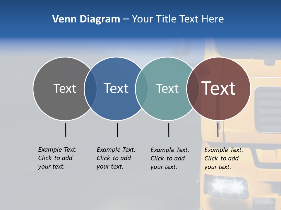 Cargo Yellow Motion Blur PowerPoint Template