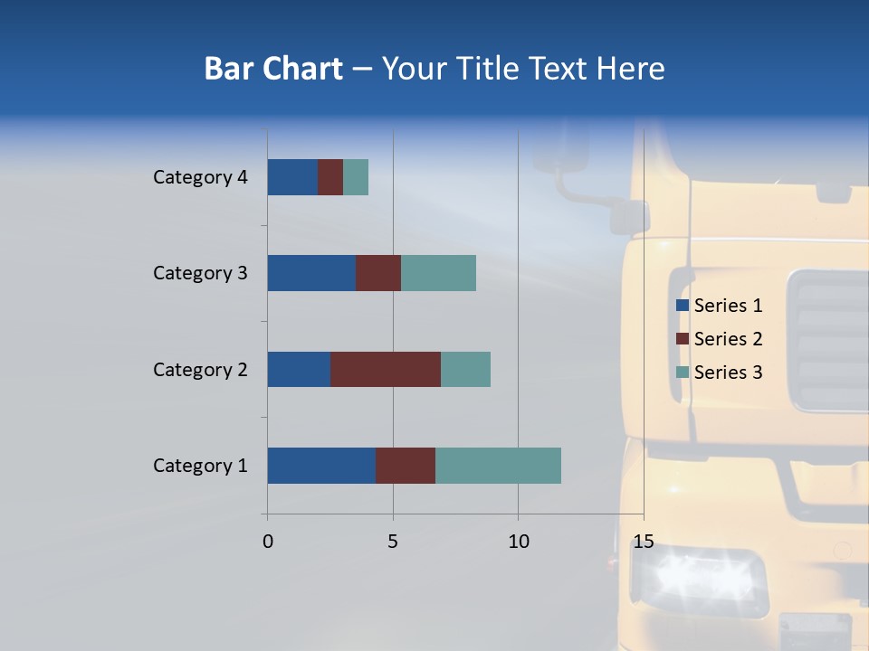 Cargo Yellow Motion Blur PowerPoint Template