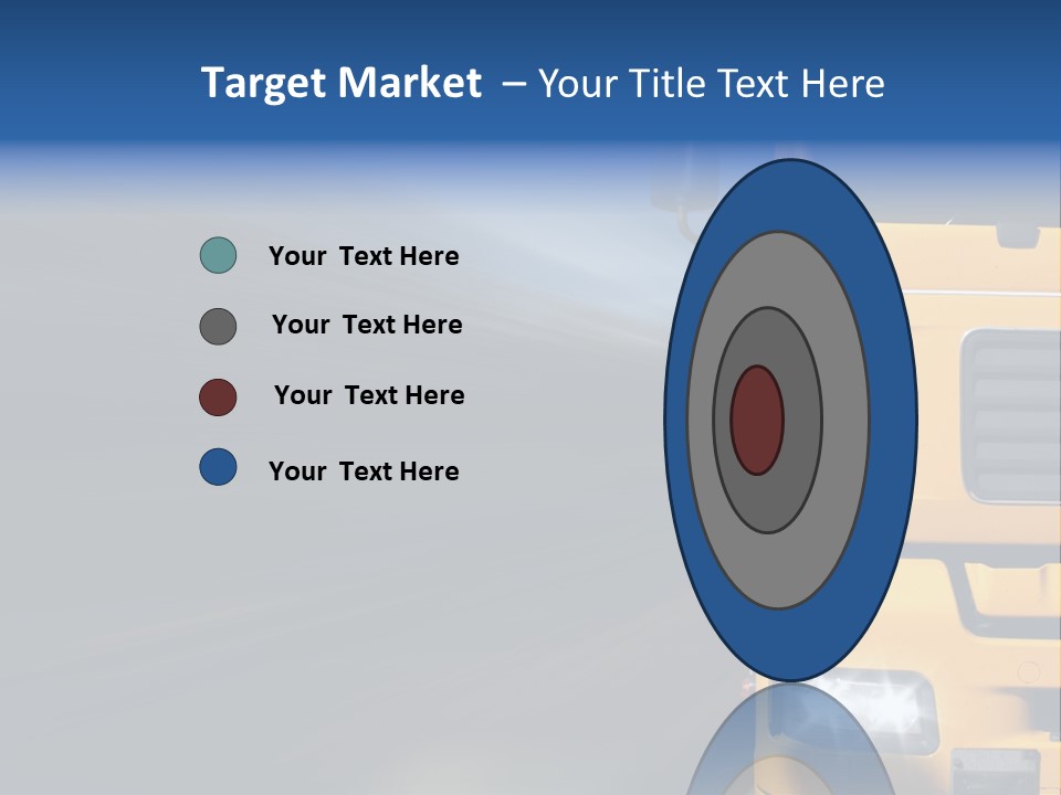 Cargo Yellow Motion Blur PowerPoint Template