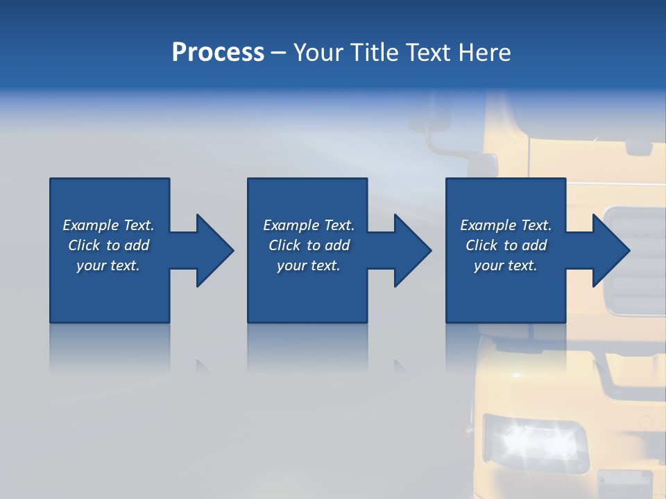 Cargo Yellow Motion Blur PowerPoint Template
