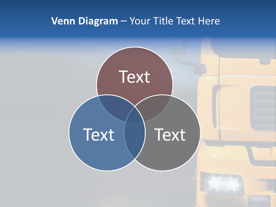 Cargo Yellow Motion Blur PowerPoint Template