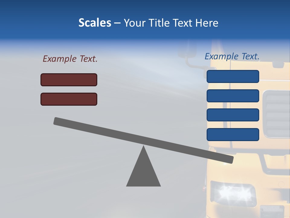 Cargo Yellow Motion Blur PowerPoint Template