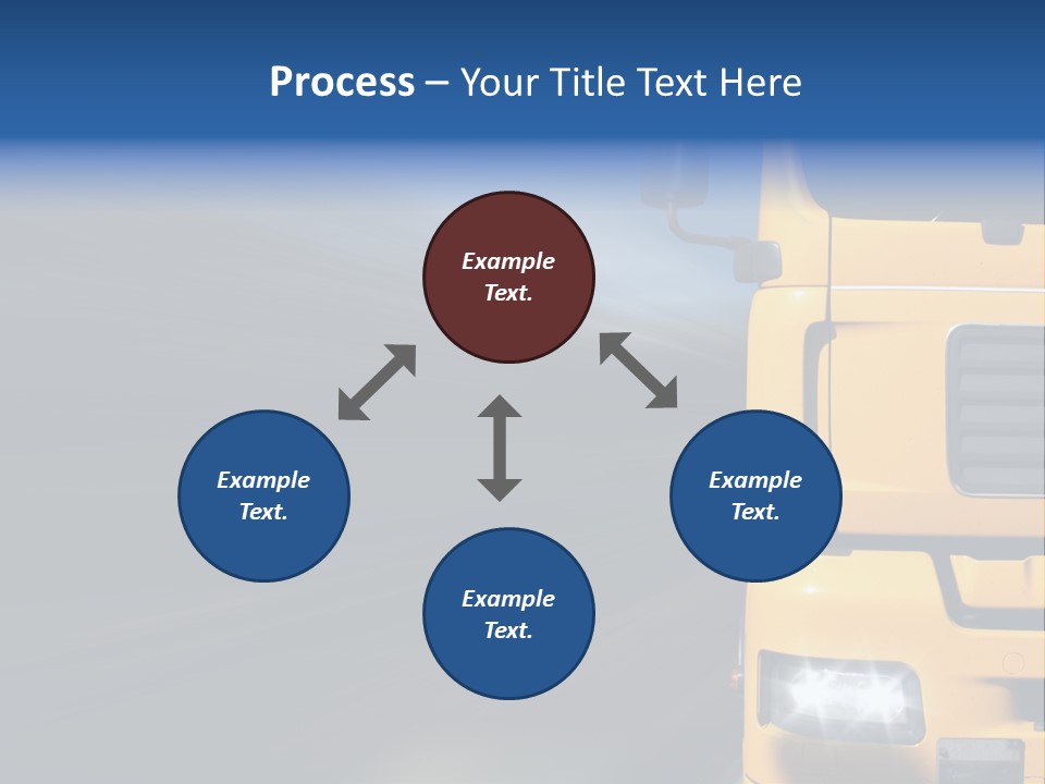 Cargo Yellow Motion Blur PowerPoint Template