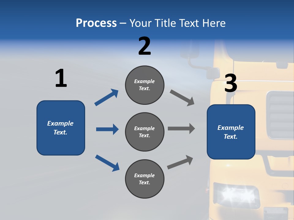 Cargo Yellow Motion Blur PowerPoint Template
