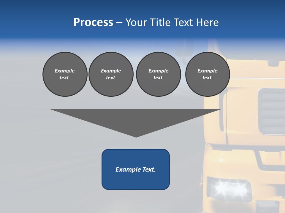 Cargo Yellow Motion Blur PowerPoint Template