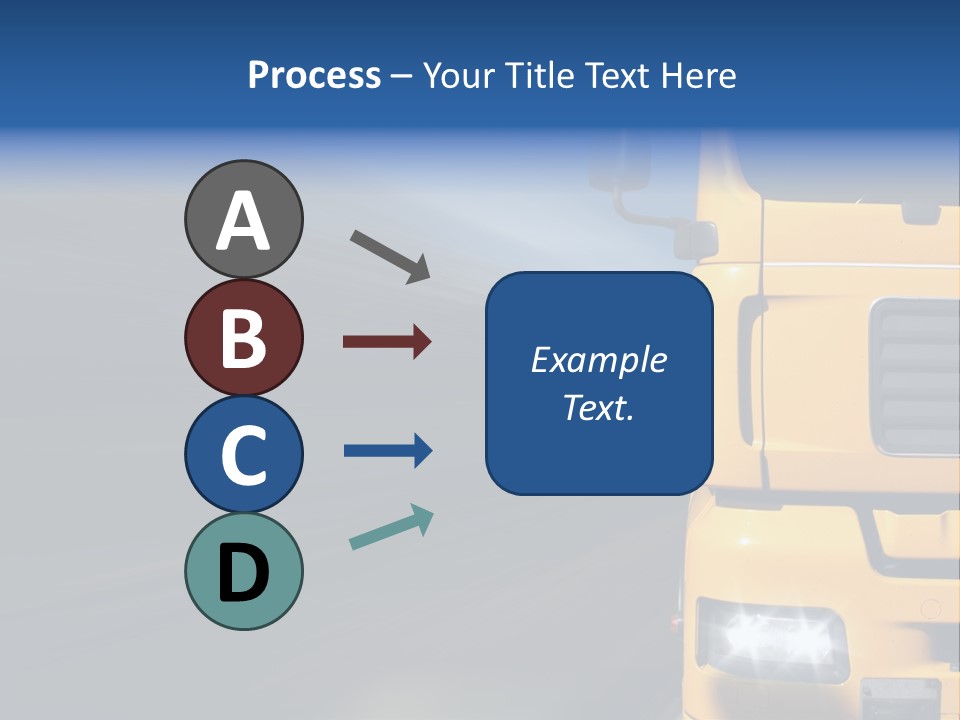 Cargo Yellow Motion Blur PowerPoint Template