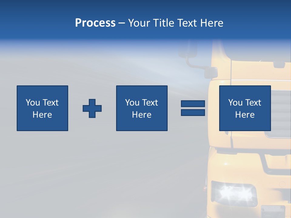 Cargo Yellow Motion Blur PowerPoint Template