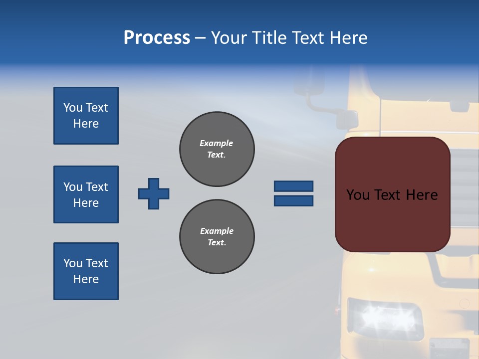 Cargo Yellow Motion Blur PowerPoint Template