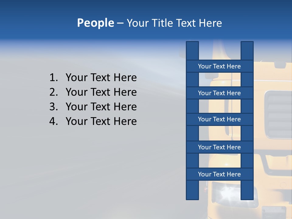Cargo Yellow Motion Blur PowerPoint Template