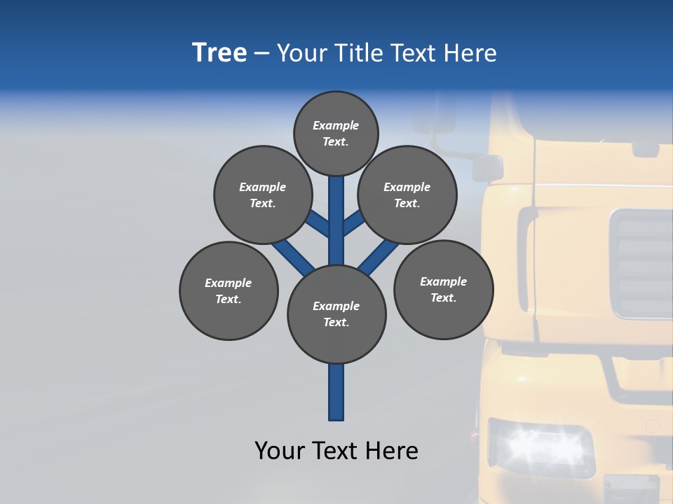 Cargo Yellow Motion Blur PowerPoint Template