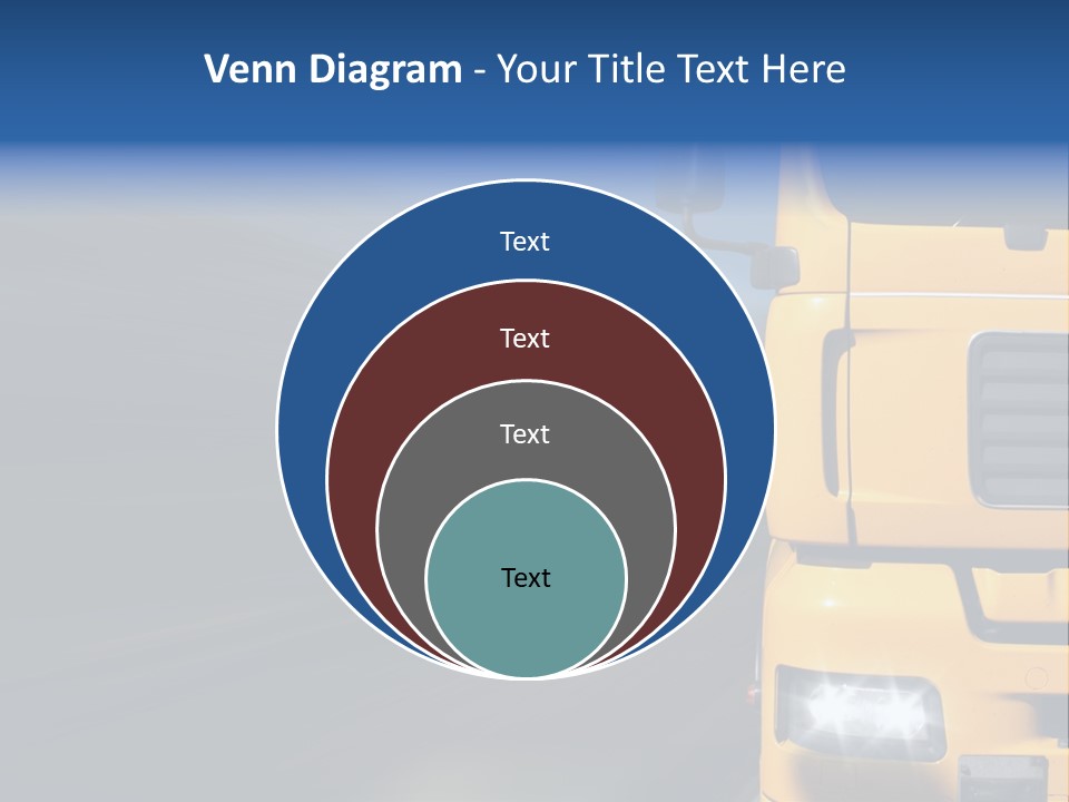 Cargo Yellow Motion Blur PowerPoint Template