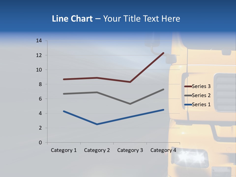 Cargo Yellow Motion Blur PowerPoint Template