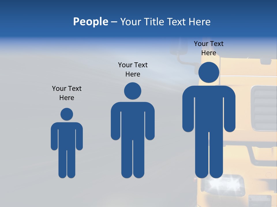 Cargo Yellow Motion Blur PowerPoint Template