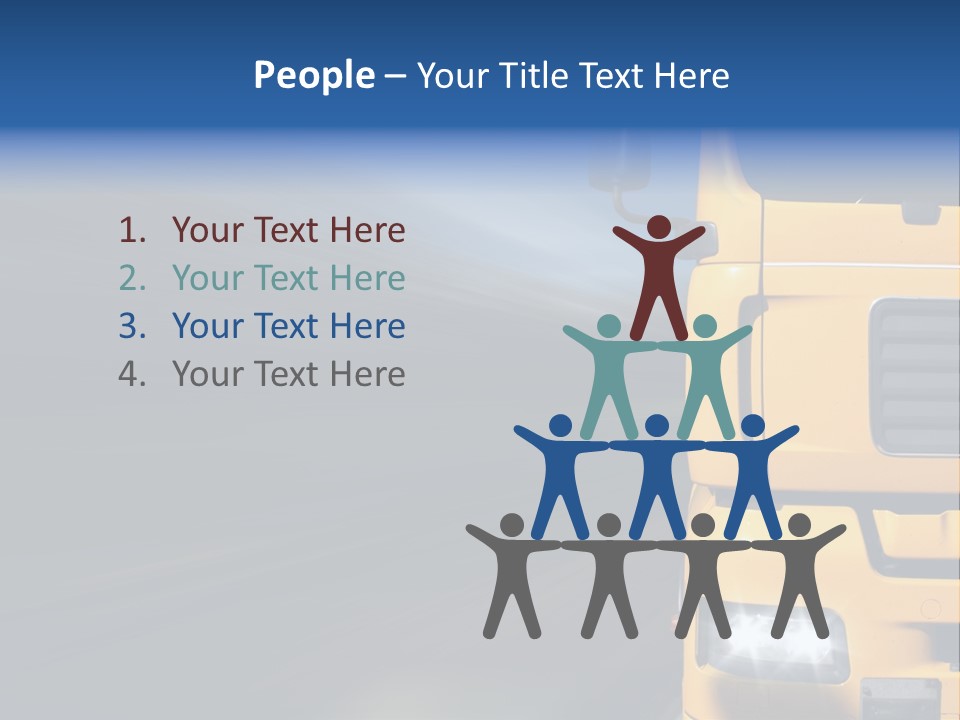 Cargo Yellow Motion Blur PowerPoint Template