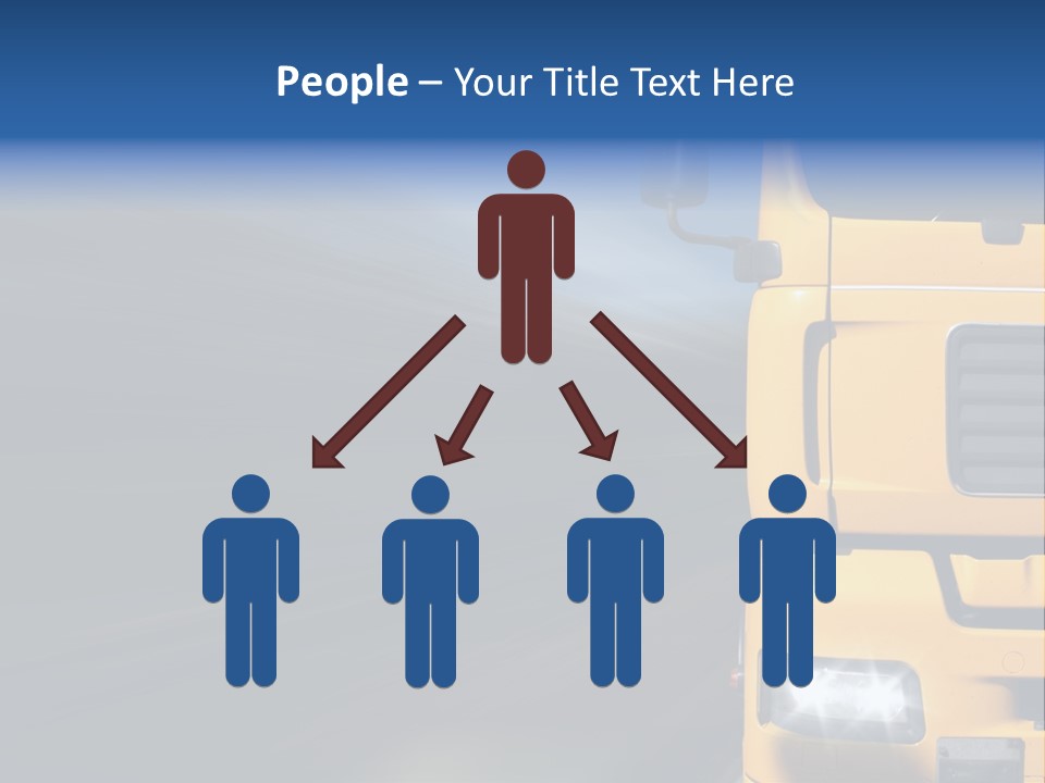 Cargo Yellow Motion Blur PowerPoint Template