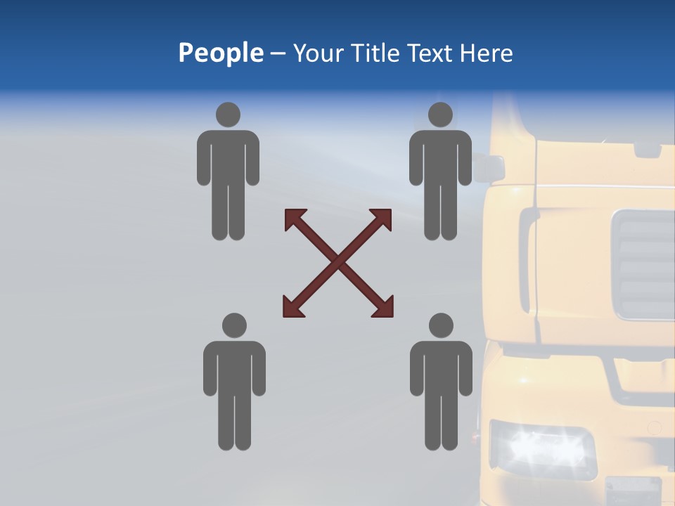 Cargo Yellow Motion Blur PowerPoint Template