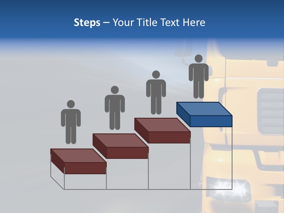 Cargo Yellow Motion Blur PowerPoint Template
