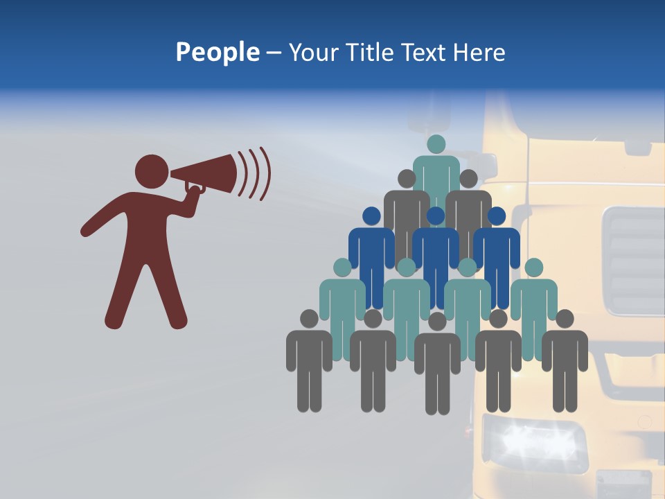 Cargo Yellow Motion Blur PowerPoint Template