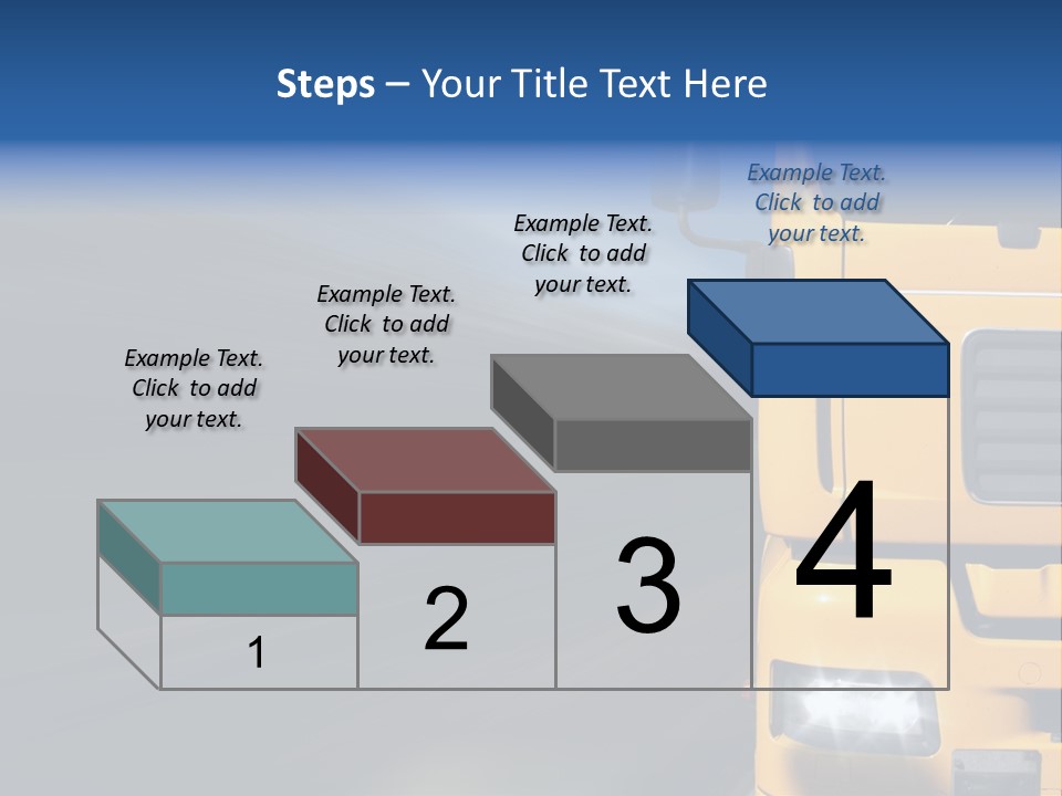 Cargo Yellow Motion Blur PowerPoint Template