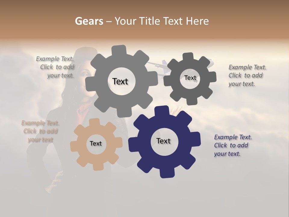 Figure Hand Pretty PowerPoint Template