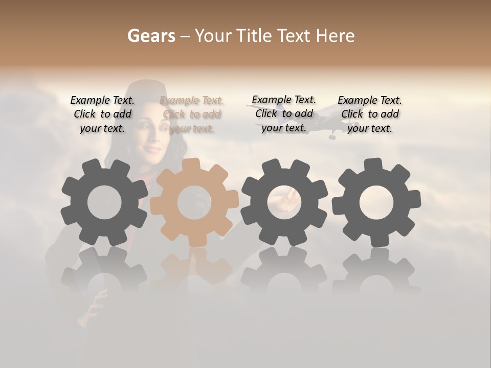 Figure Hand Pretty PowerPoint Template