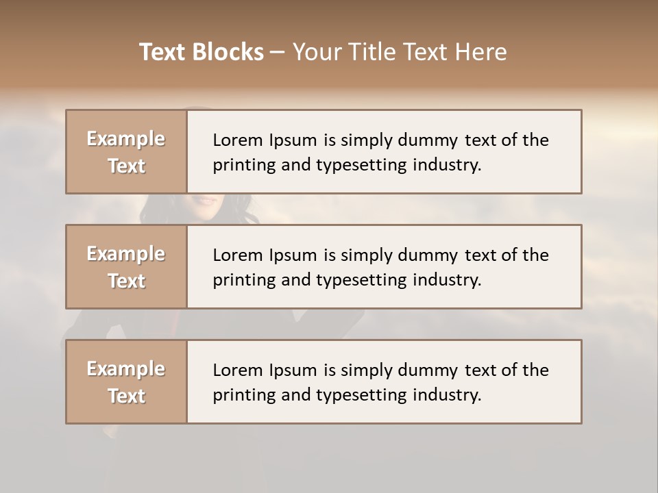 Figure Hand Pretty PowerPoint Template