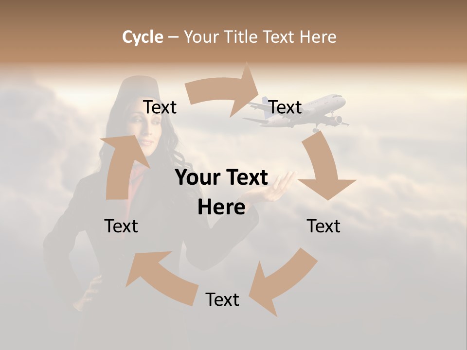 Figure Hand Pretty PowerPoint Template