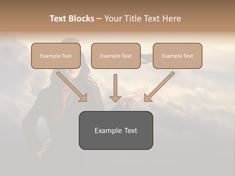 Figure Hand Pretty PowerPoint Template
