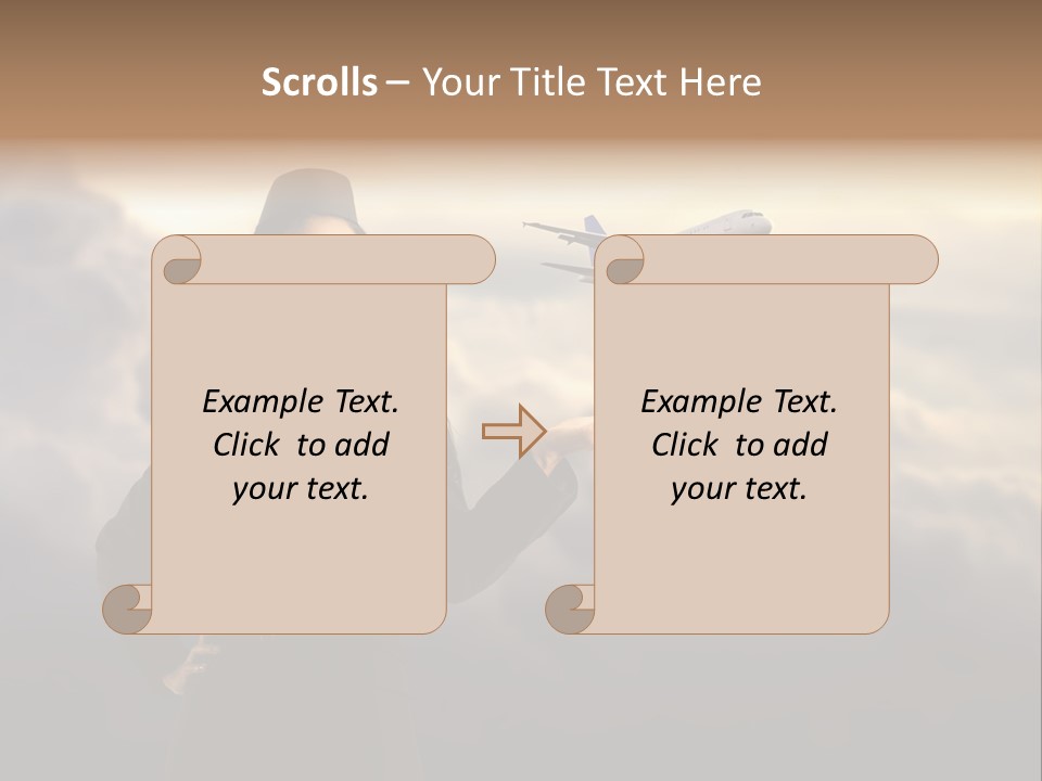 Figure Hand Pretty PowerPoint Template